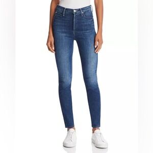 Mother The Super Stunner Ankle Skinny Jeans The Royal Treatment Blue Sz 26
